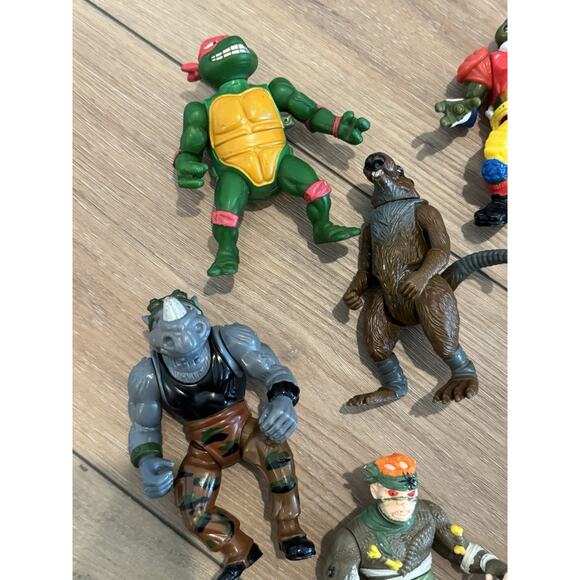 Vintage Teenage Mutant Ninja Turtles Tmnt Action Figure Lot 80s 90s Playmates - Picture 2 of 16